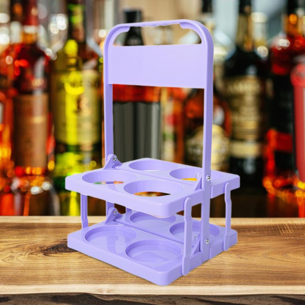 Sport Wasser Flasche Träger 4 Flaschen Kapazität Folding Praktische Handheld Bier Rack