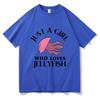 Just A Girl Who Loves Jellyfish Animal T Shirt Ocean Life Unisexunisex Clothing 100 Cotton Graphic T Shirts Clothes For Days Gifts