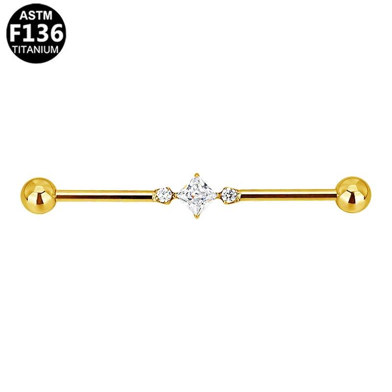 ASTM F136 Titanlegierung Mode Piercing Schmuck Mehrere Stile für Ohrbrücke, Brustwarzen-Barbell, Nasenring | Festival & Party