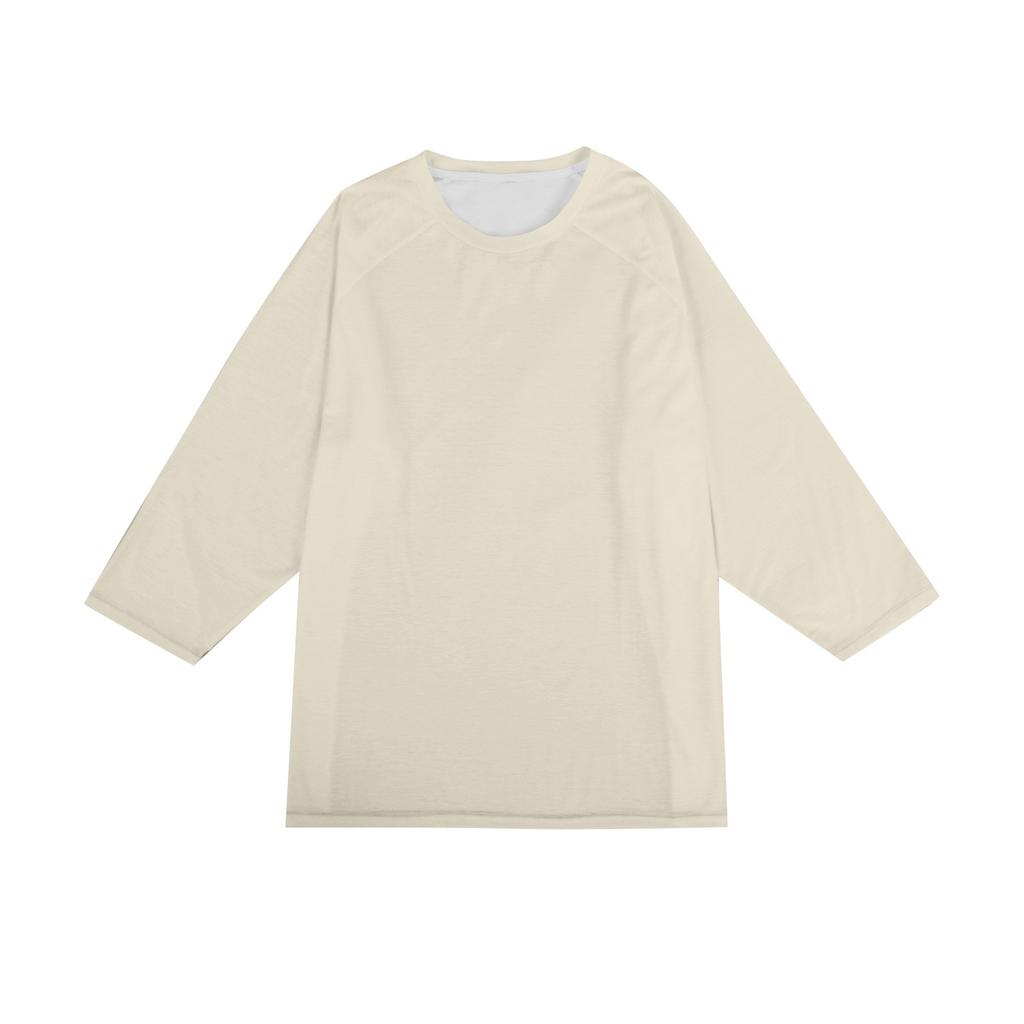 Herren Rundhals Puffärmel T-Shirt Top
