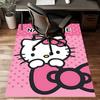 Custom HelloKitty Mat Personalized Name, Polyester Washable Indoor Entryway Rug, Gift for Christmas, Easter, Thanksgiving Day