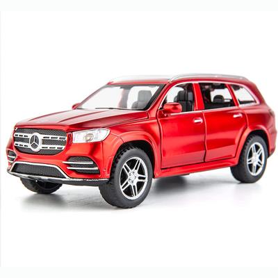 1:Model auta z tlakové slitiny 32 Benz GLS580, stahovací autíčko se zvukem a světlem pro děti Kolekce dárků pro dospělé