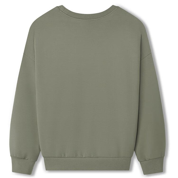 Skechers Comfortable Sports Warm Loose Round Neck Sweatshirt Unisex Sweatshirt Rock-Green L325U026-01DR