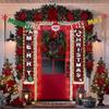 Functional Christmas Garlands Banners Seasonal Santa Letter Patterned Christmas Bunting for Home and Office Decoration