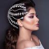 Rhinestones Crystal Hair Comb Jewelry Bridal Modern Headdress Blingbling Hair Jewelry Bride Wedding Party