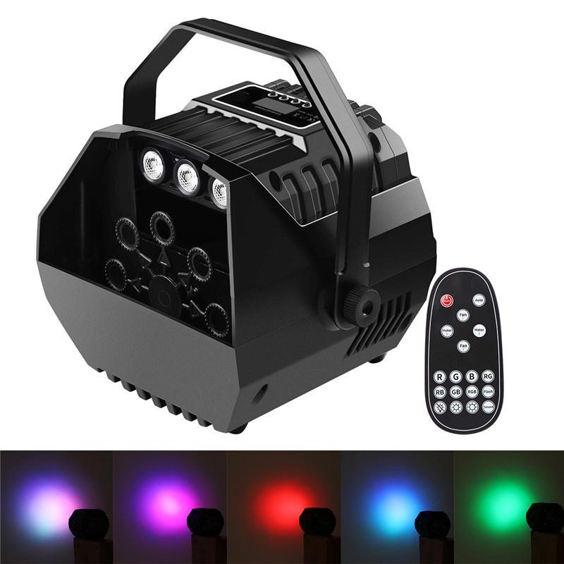 15W LED Lamp Romantic Light Automatic Bubble Machine Remote Control Great for Kids Wedding Birthday Parties New