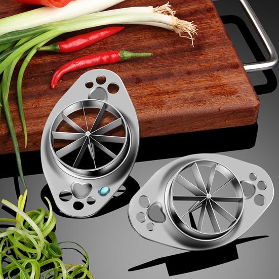 Scallion Cutting Tool 304 Stainless Steel Green Onion Slicer Easy Operation Multi-functional Vegetable Cutter for Celery Peppers Dishwasher Safe