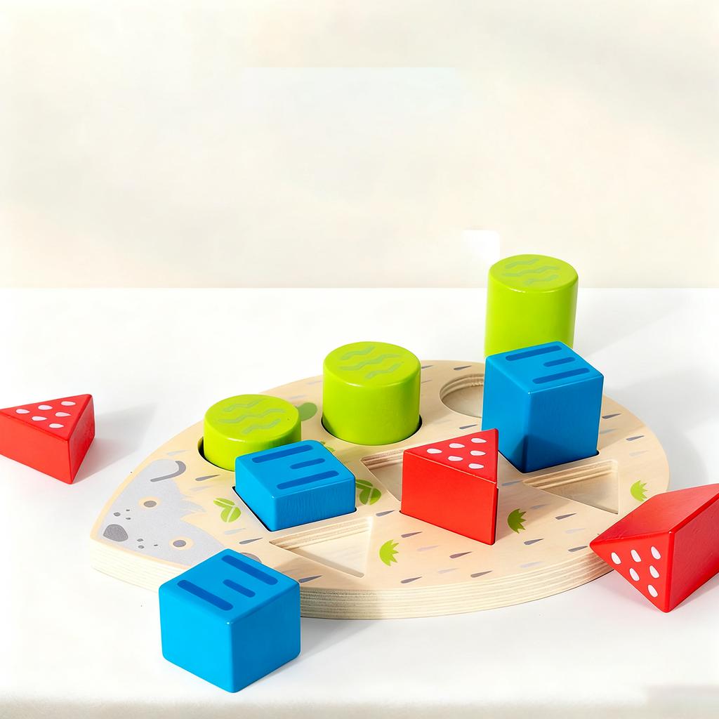 Wooden Mouse Shape Matching Version Fun Color Matching Clip Beads Exercise Concentration Training Parent-child Interactive Table Game Educational Toys