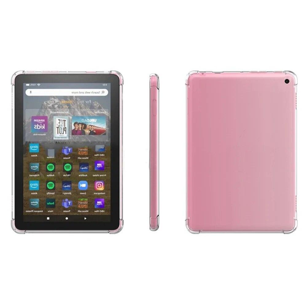 For Fire HD 8 2022 Case Soft Transparent TPU Shell Capa Coque for Fire HD 8 2022 8.0 Inch Tablet Protective Cover