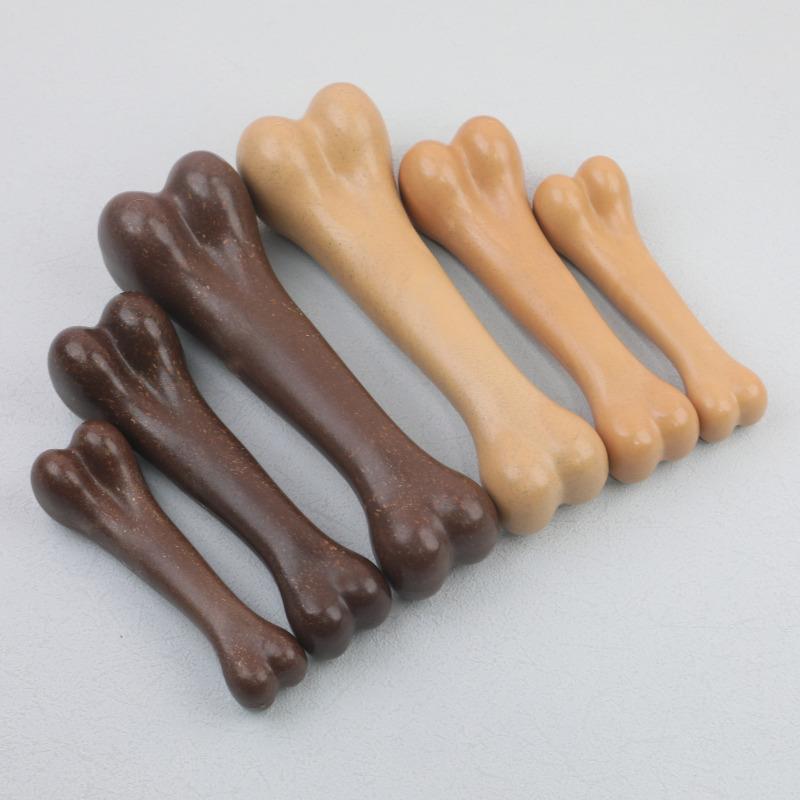 Indestructible Dog Bone Chew Toy Natural Non Toxic Puppy Chewing Game for Small Medium Large Breed Dental Care Anti Bite Pet