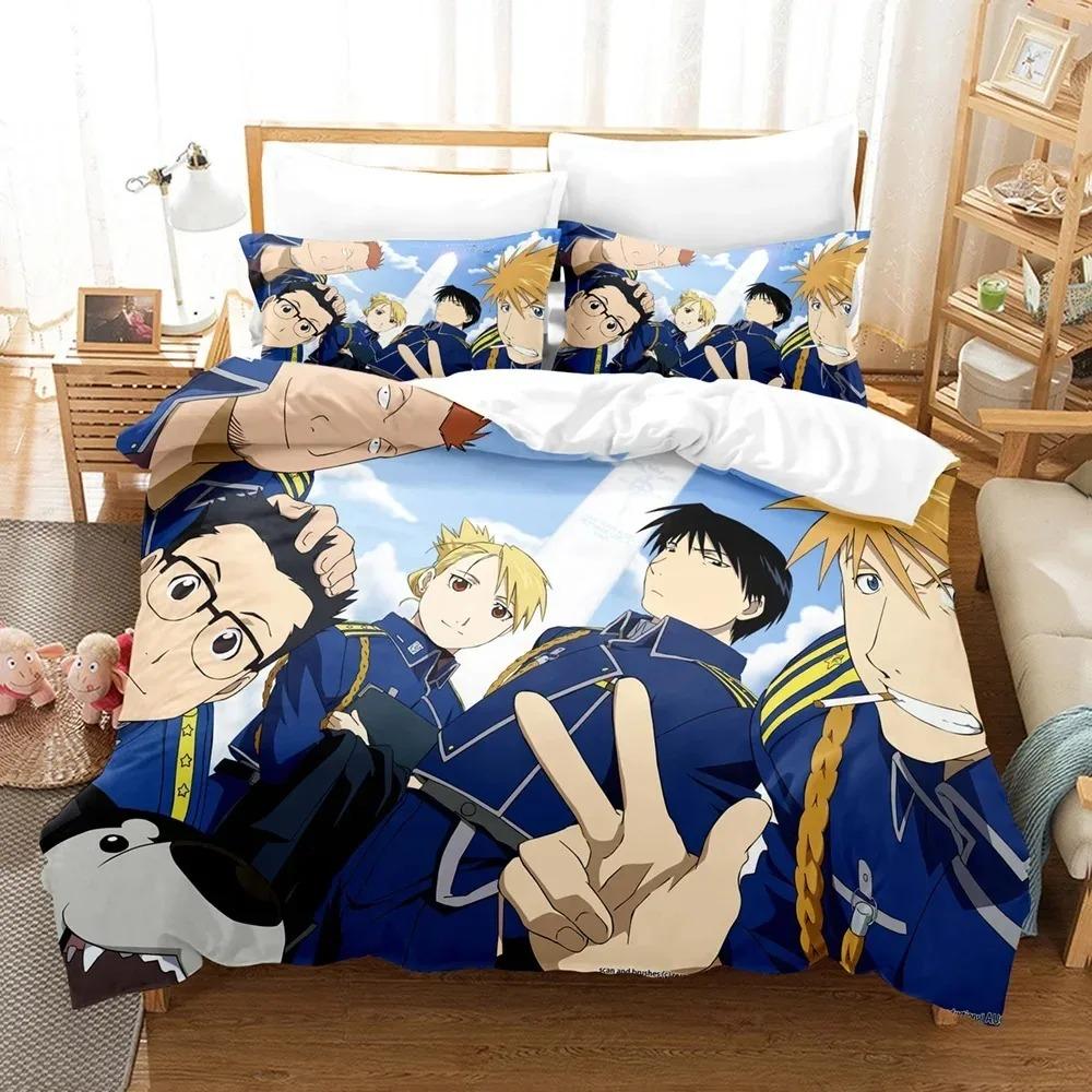 3D FULLMETAL ALCHEMIST Bedding Sets Duvet Cover Set With Pillowcase Twin Full Queen King Bedclothes Bed Linen Home textile