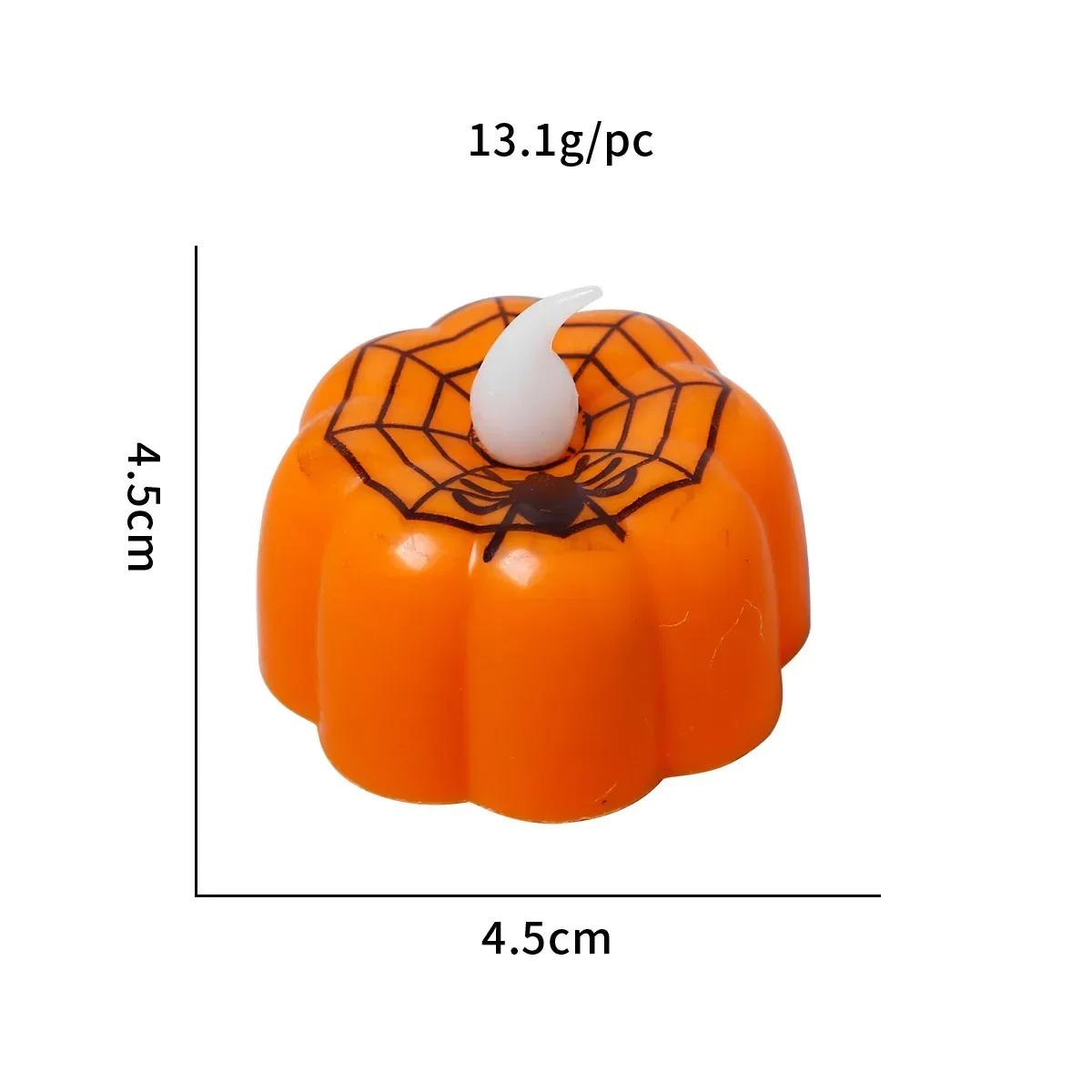 

Flickering Flameless LED Pumpkin Light, Night Lamp, Ornaments, Holloween Party Decoration Supply, 2 Styles