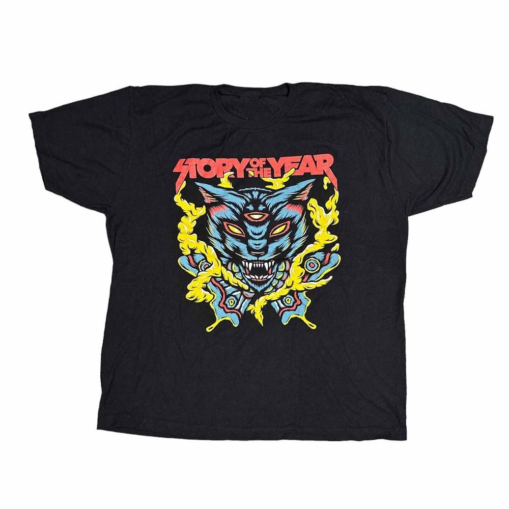 

Story of the Year Fall Tour 2022 Concert Cotton Classic T-shirt All Sizes BO634 Unisex T-Shirt XXL
