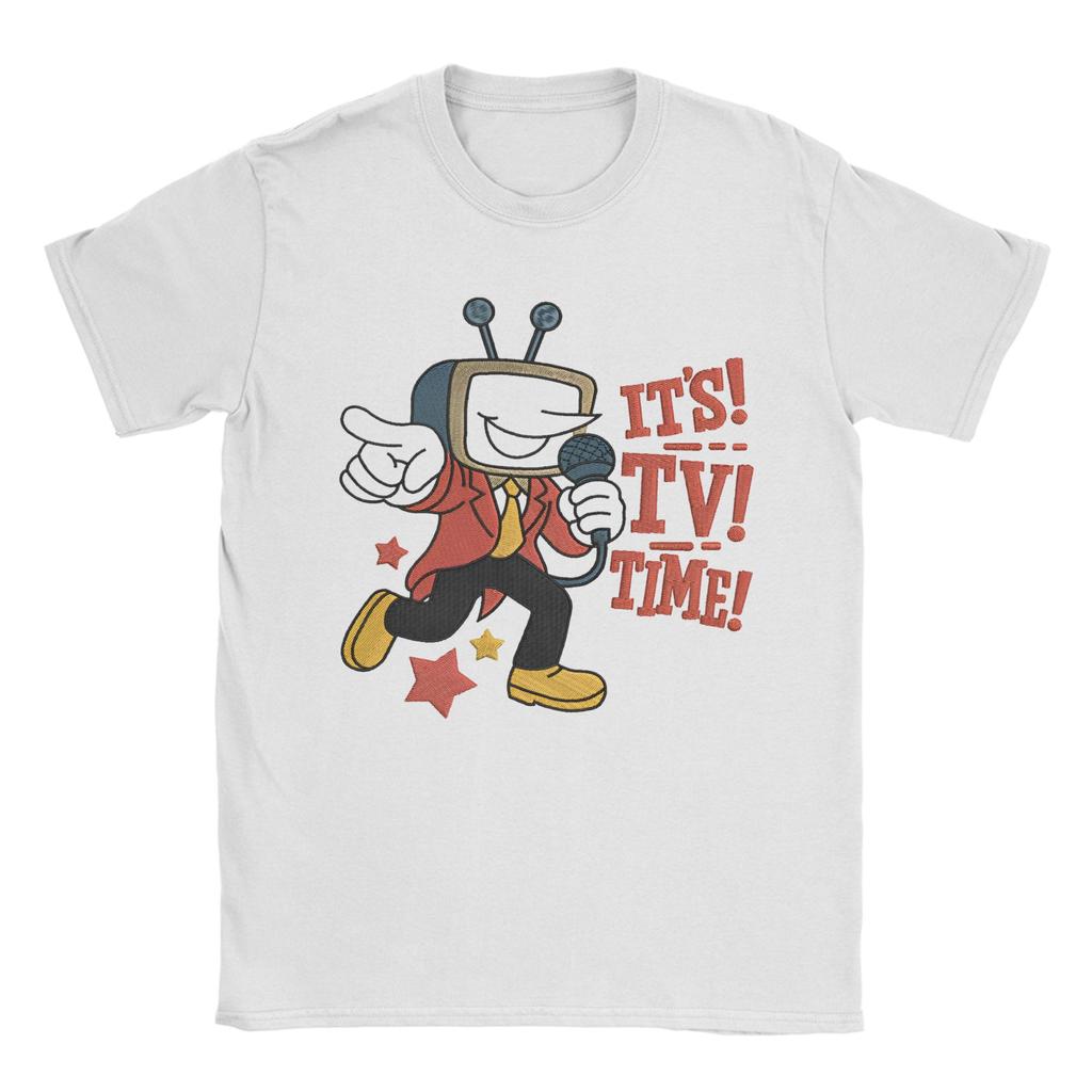 Deltarune Tenna T Shirt Men Women Pure Cotton Novelty TShirt Round Collar  Tees Short Sleeve Tops Plus Size