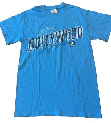 Dollywood Dolly Parton TN T-shirt Graphique Bleu Souvenir Taille Small T-shirt Unisexe