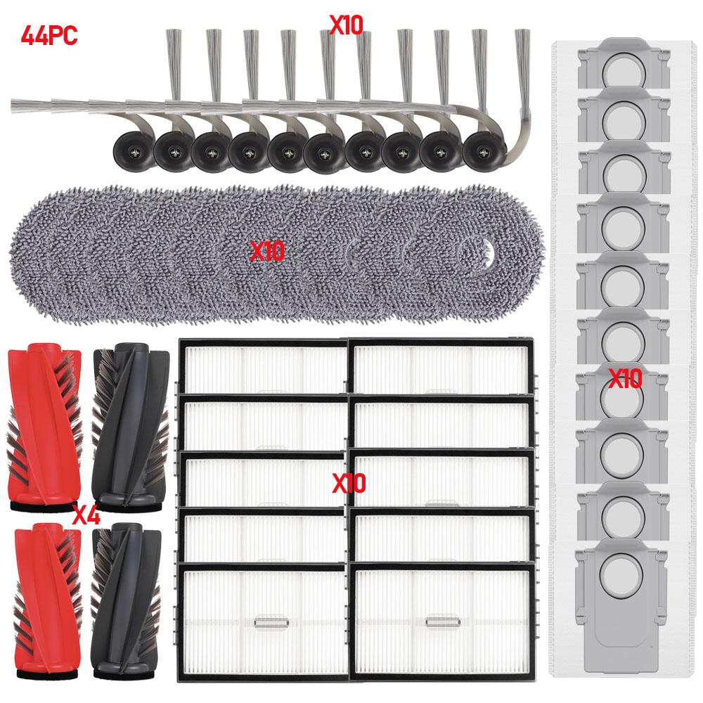 Parts For Roborock Qrevo EdgeT/Saros 11R/G11S Ultra/Qrevo CurvX/S9 MaxV Slim Robot Vacuum Filter Main Side Brush Dust Bag Mop