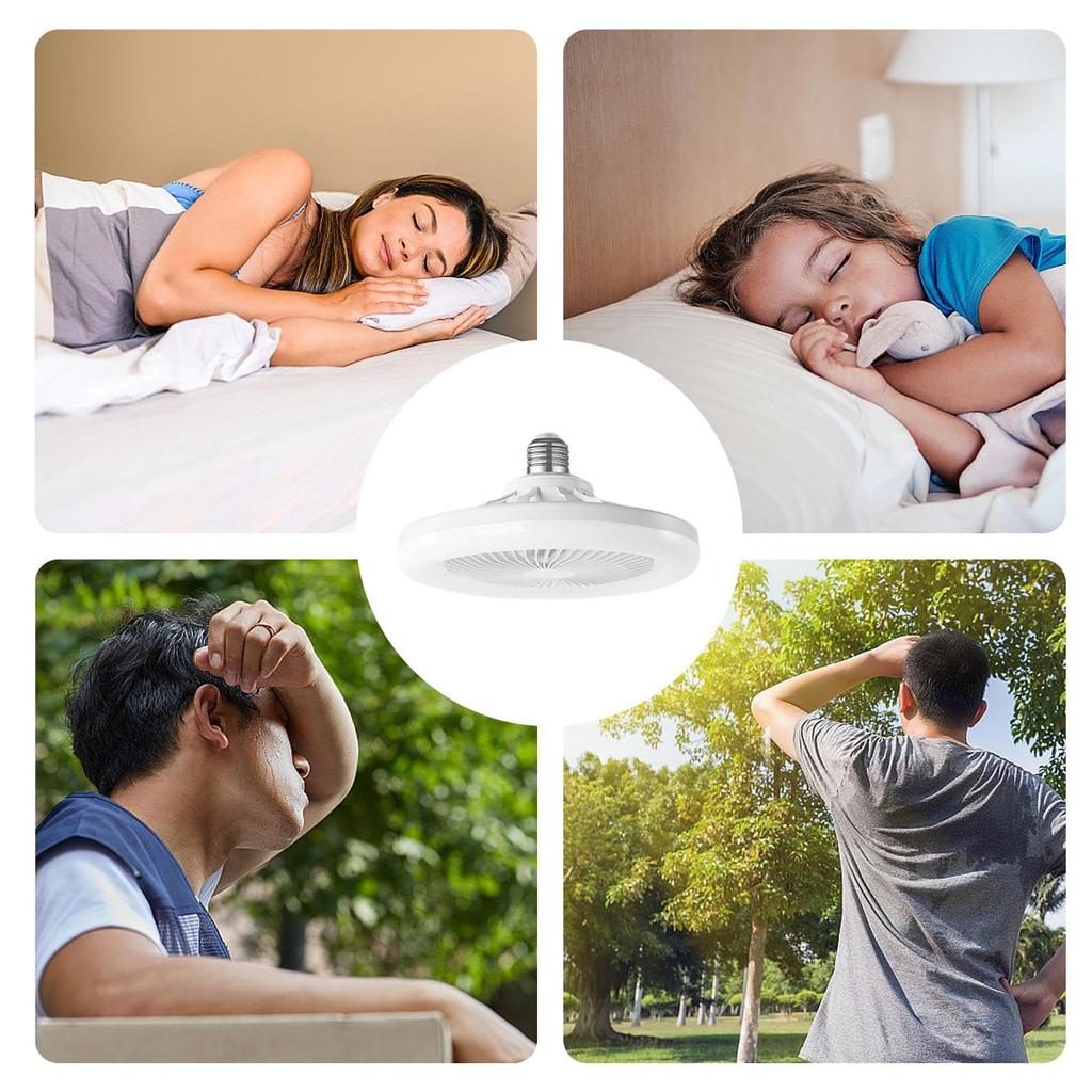 LED Smart Fan Light 30W AC110V 220V Ceiling Fan With Lighting Intelligent Remote Control E26/E27 Silent For Bedroom Living Room
