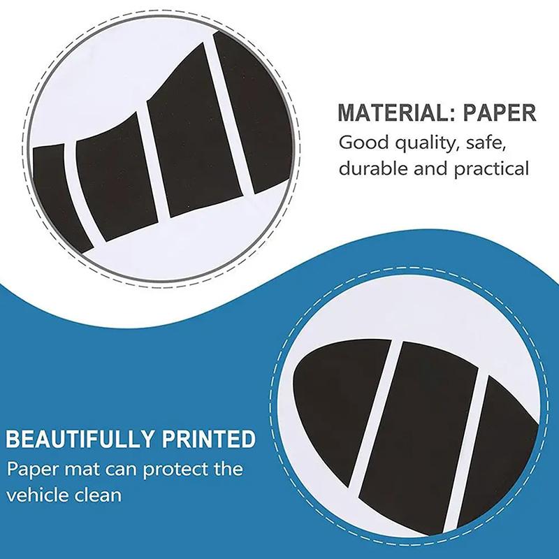 10/25 ks Jednorázové papírové podložky pod nohy Přenosné podložky pod nohy do vozidla Skládací podlahové rohože Podložka pod nohy do auta Příslušenství do interiéru auta