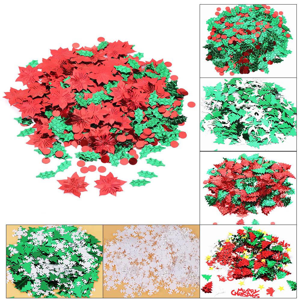 Christmas Symbolic Design Bright Confetti Party Table Decoration Set