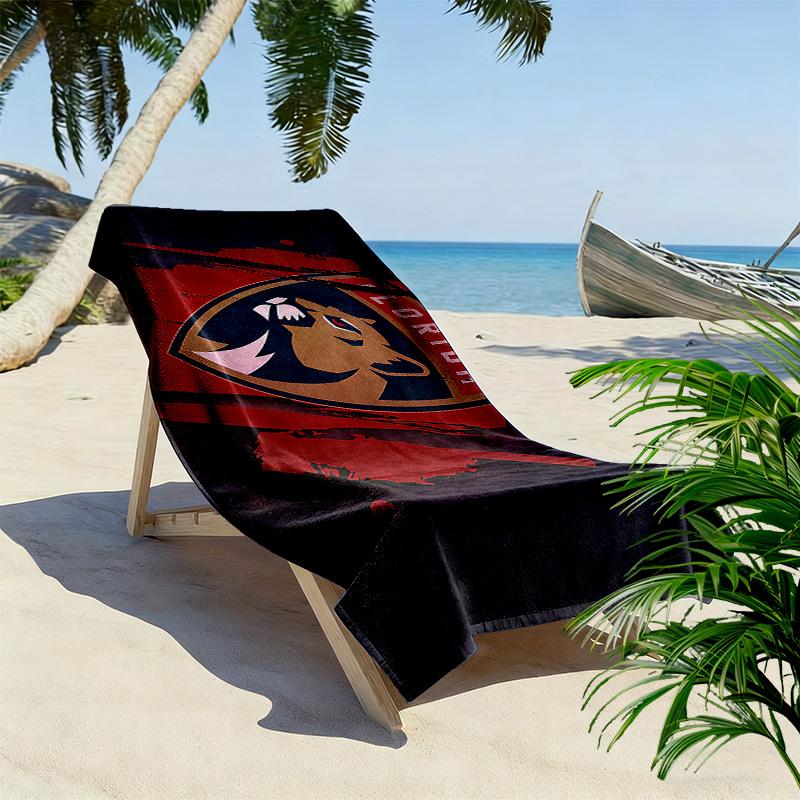 Florida Panthers Print Beach Towel, Large Soft Quick Dry Towel for Beach Camping Swimming