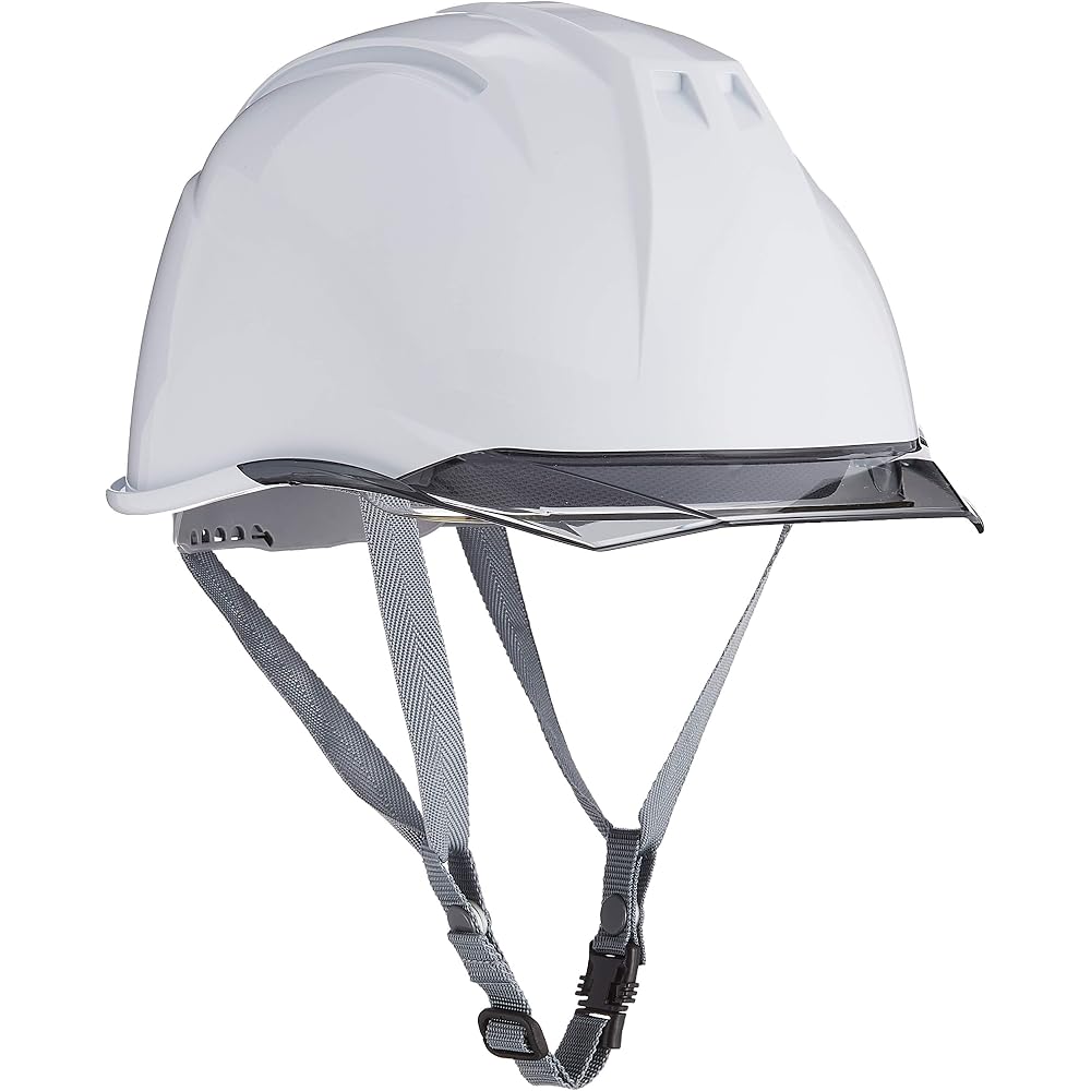 DIC AA11EVO-CS Helmet with Clear Visor, Protective Shield, Styrofoam Liner White/Smoke