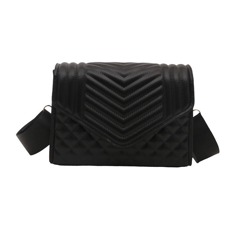 Fashionable Solid Color Plaid Small Square Bag For Women Elegant Chic Design