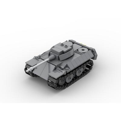 Housenkový tank Stavebnice Obrněné vozidlo Sestavitelný model Hračka Kompatibilní Malá sada dílků