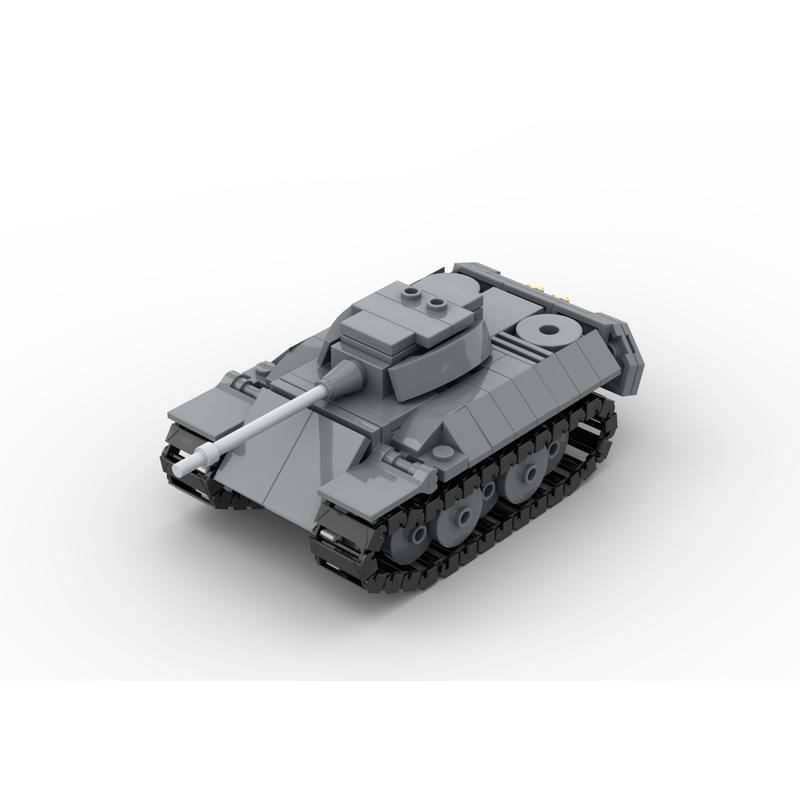Tracked Tank Building Block Armored Vehicle Assembly Toy Model Compatible Small Particle Set