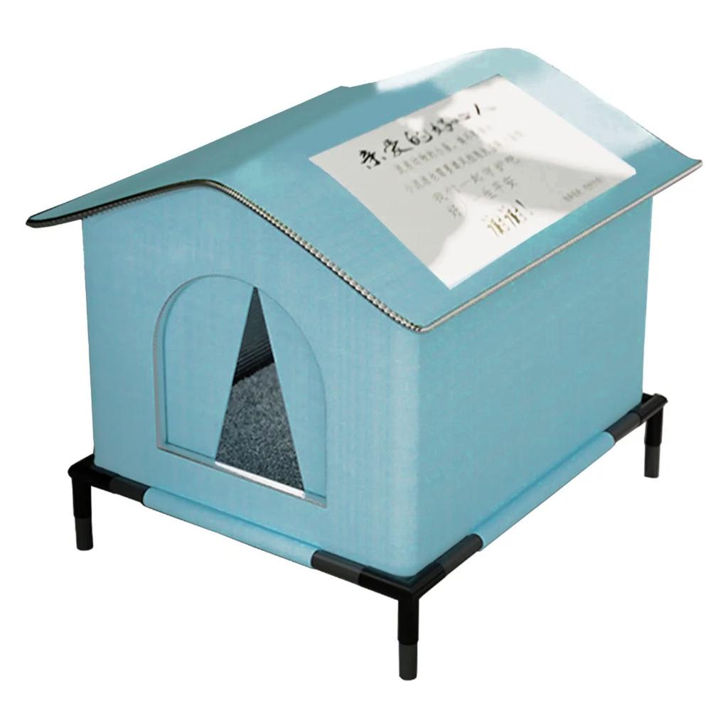 Outdoor Garden Cats Shelter Strays Cats Protective Nests From Rain And Cold Prevent With Stand