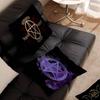 Witch Sun Moon Pentagram Pillow Covers Cartoon Sofa Decorative Home Double-sided Printing Short Plush Cute Cushion Cover