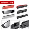 2 Stück Nur Gehäuse Rückstoßstangen Reflektorabdeckung Gehäuse Für Mitsubishi Lancer Evolution X Outlander Sport RVR SX Klar/Schwarz/Rot