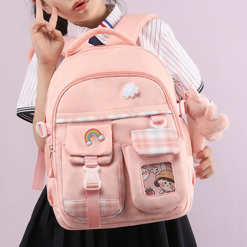 Schoolbags  Children  Elementary School Students Cute Plaid Girls  Junior High School Students  Backpacks
