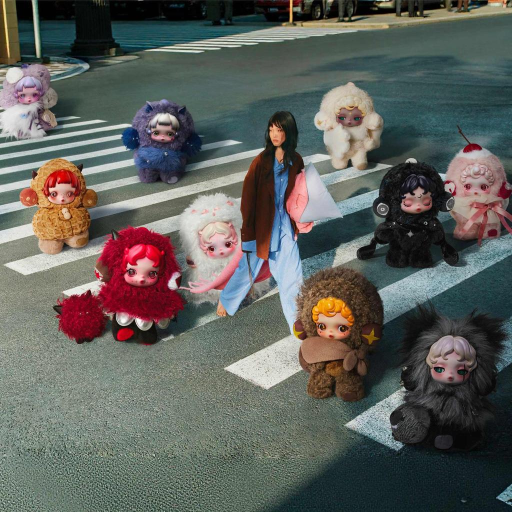 POP MART SKULLPANDA You Found Series Plush Doll Pendant Blind Box Figure Collectible Toy Holiday Birthday Gift for Single Box Me! Her, Daughter, Girl,