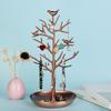 Vintage Bird Tree Jewelry Holder Trinkets Keys Earring Necklace Ring Bracelet Jewelry Accessories Display Organizer Stand Metal Storage Rack