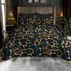Comforter 3D Digital Printed Featuring A Wild Leopard Print Pattern Suitable For All Seasons Machine Washable