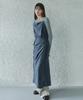 IHR Wrap Sleeveless Long Dress / Charcoal