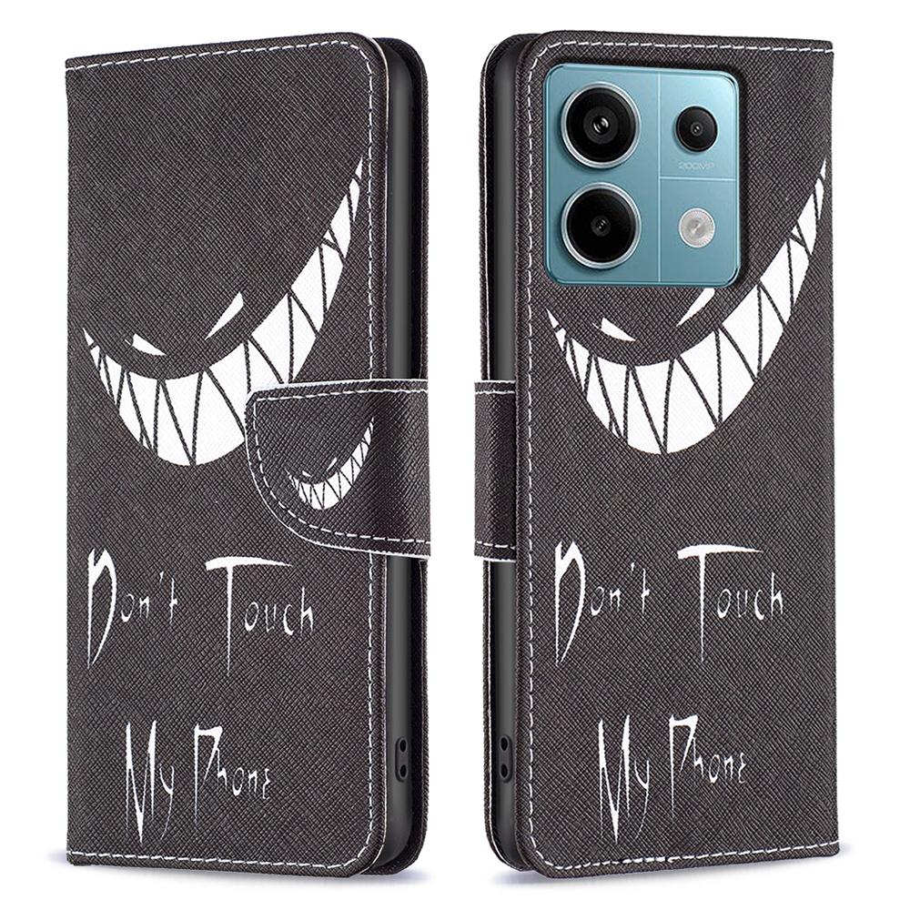 

For Xiaomi Redmi Note 13 Pro 4G/Poco M6 Pro 4G Flip Wallet Phone Case Pattern Printing Leather Cover B