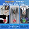 Bathroom Sink Drain Strainer Universal Pop-Up Sink Hair Catcher Anti-Clog Stainless Steel Drain Filter Basket For Washbasin