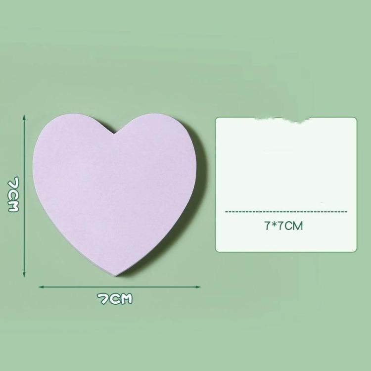 Creative Love Post-it Notes Student Heart-shaped Post-it Notes Takeaway Milk Tea Can Be Pasted With Message Stickers.