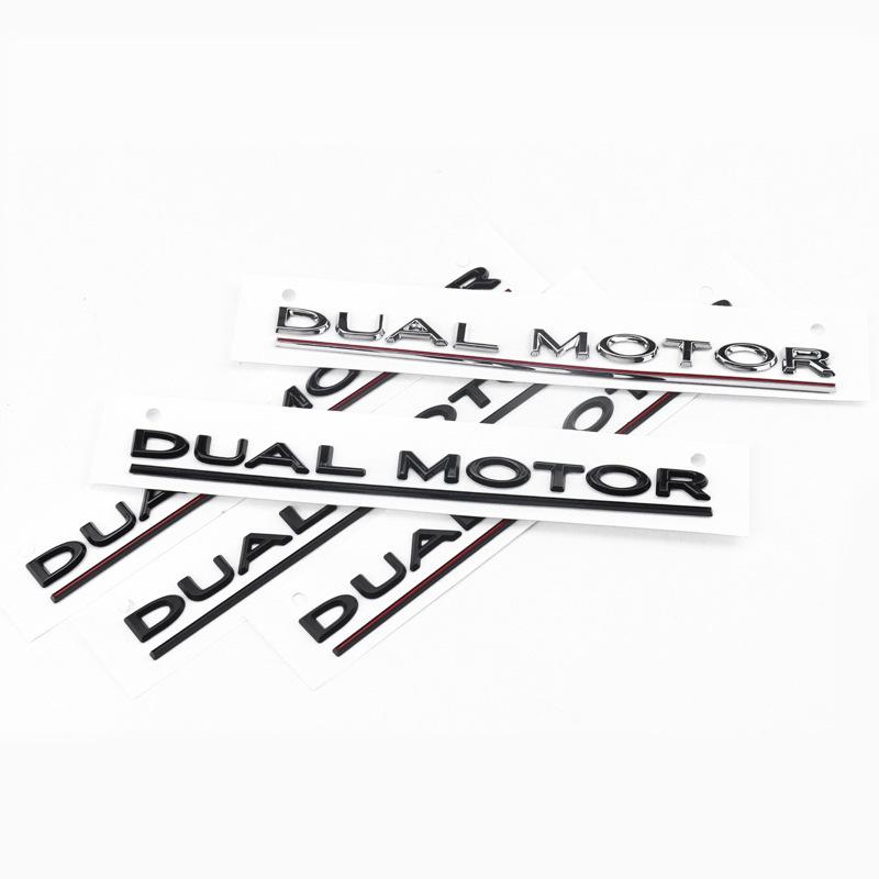 Compatibile con Tesla Dual Motor, Model 3, auto modificata e badge posteriori SpaceX.