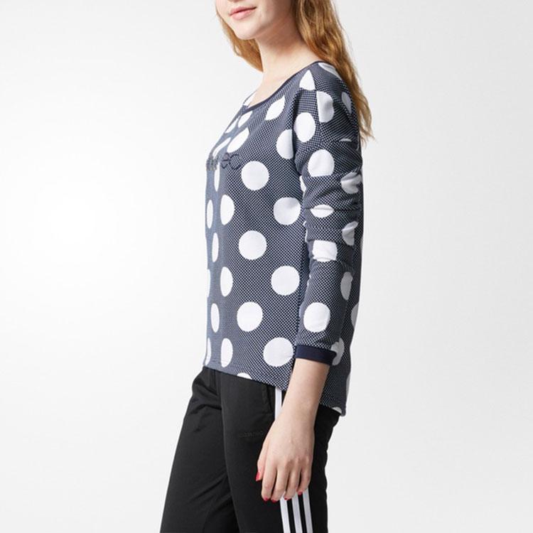 adidas Sudadera de cuello redondo deportiva Neo Casual para mujer sudadera Legendaria-Azul tinta CD2442