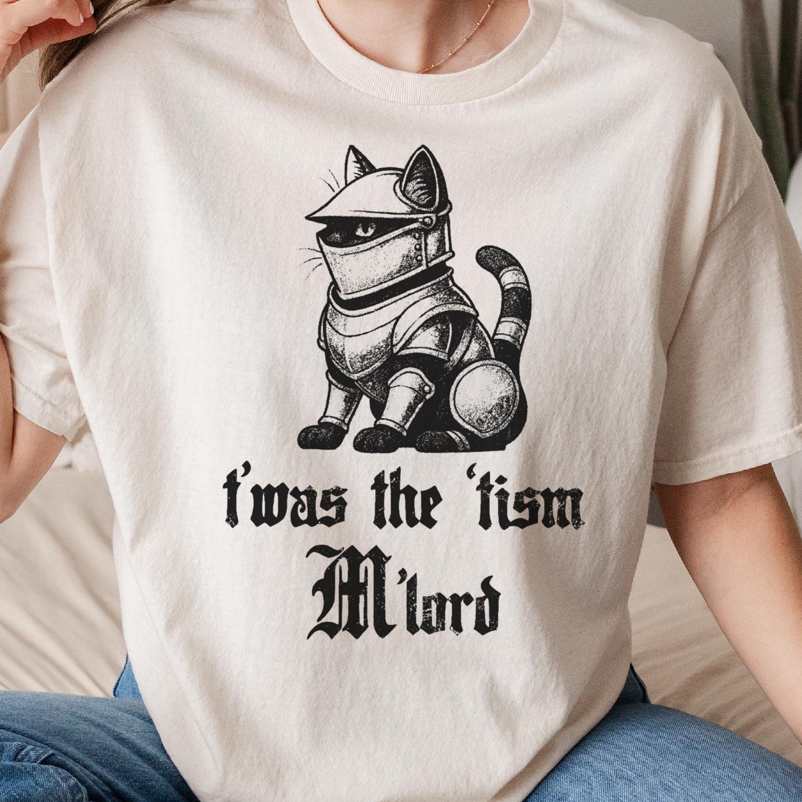 T was The Tism M lord Shirt, Funny Medieval Cat Meme, Neurodiversity Shirt, Autism Tee, ADHD T shirt, Weirdcore Shirts, Unhinged Clothes 3XL