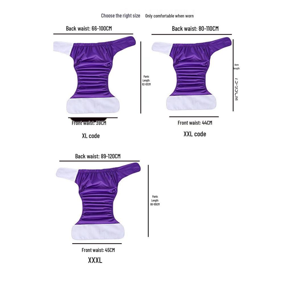 Πλενόμενες Πάνες Κάλτσες με Velcro και Επένδυση Fleece για Ηλικιωμένους - Αδιάβροχες Καλτσούλες Φροντίδας