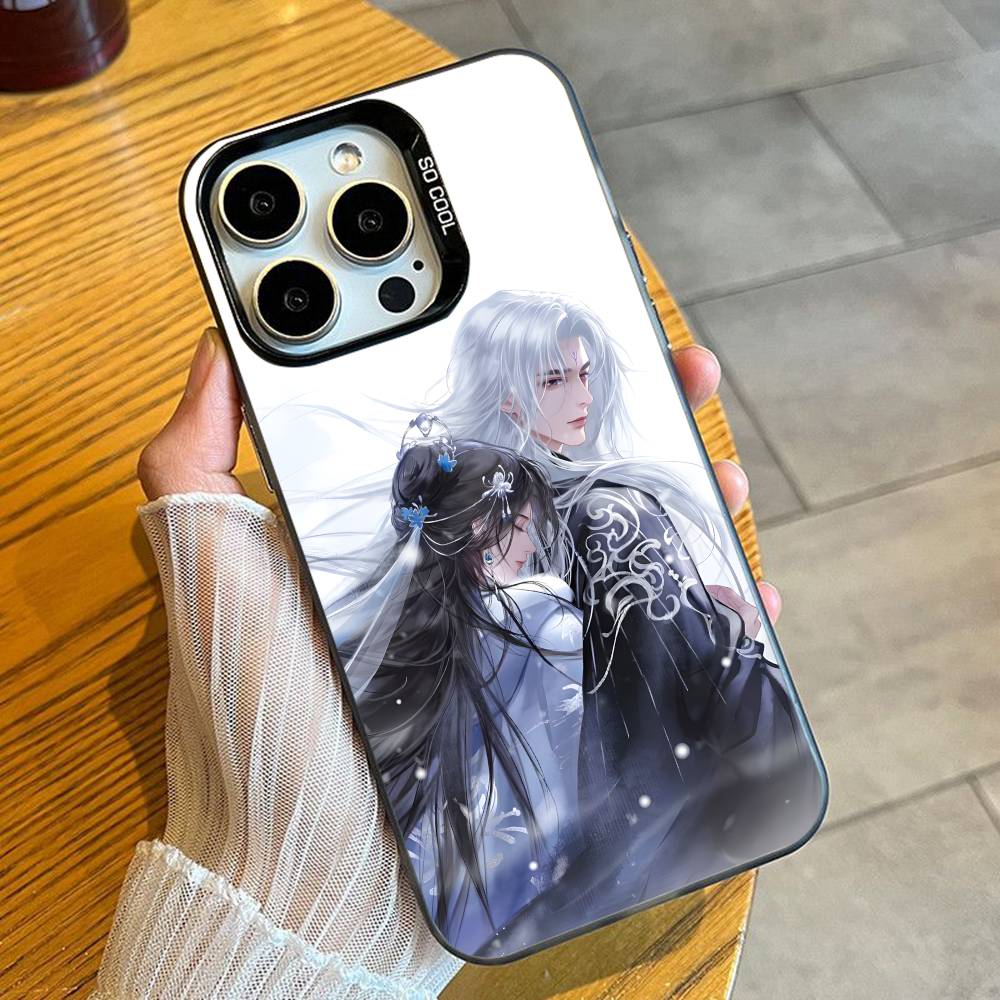 

Wang Lin And Li Muwan RI Phone Case For iPhone 16 17 15 14 12 13 Pro Max Black Candy Matte Shockproof Cover iPhone15pro