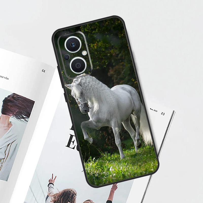 Horse Animal Case For OPPO Find X8 X6 X9 Pro OPPO Reno 14F 11F 12F 13F 7 8 Lite 10 11 12 13 14 Pro Cover