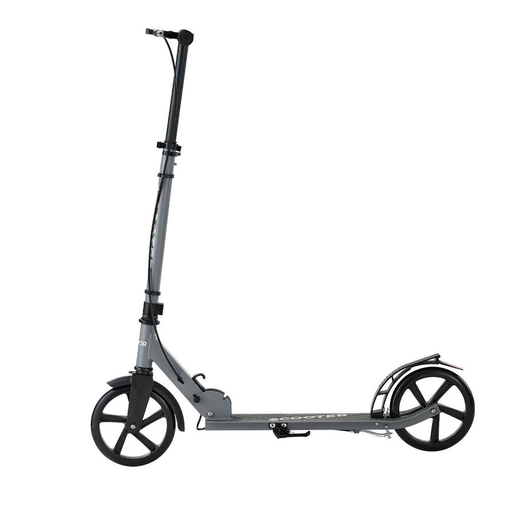 Kick Scooter for Kids Ages 8+, Teens & Adults, 2-Wheel Toddler Scooter with Adjustable Height Handlebar, Wide Anti-Slip Deck, Foldable Lightweight