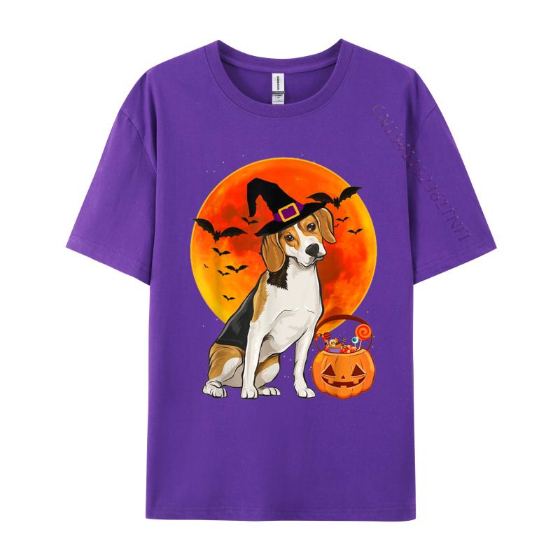 Dog Halloween Beagle Pumpkin TShirt Party T Shirts Funky Men T Shirt Leisure Cotton T Shirt New Design