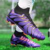 Herren High-Top-Fußballschuhe Große Größe Lange Nägel Leder Jungen Fußballschuhe Nageln Anti-Rutsch-Fußballschuhe
