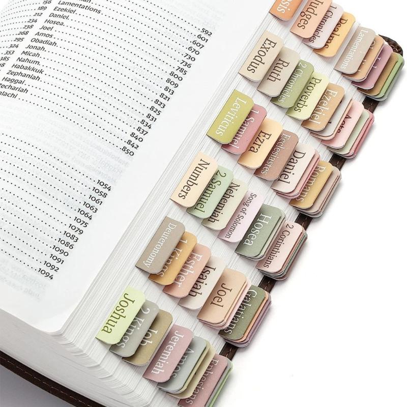Linguette Indice Bibbia Laminate Linguette Bibbia Stampa Grande Adesivo Facile da Leggere Linguette Divisorie Bibbia Regalo Cristiano per Donne