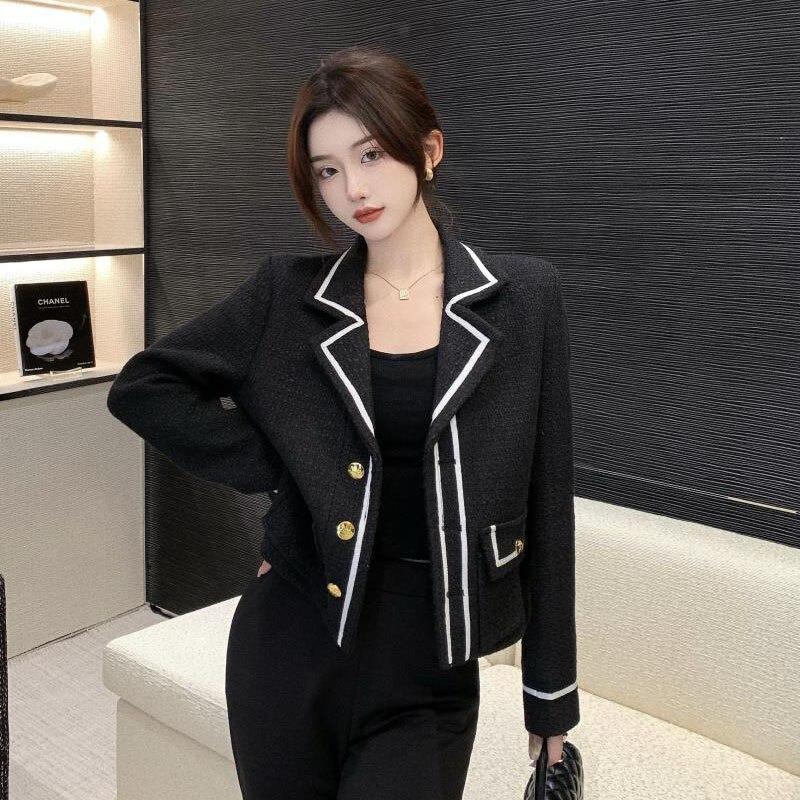 Single Breasted Suit Jacket Elegant 